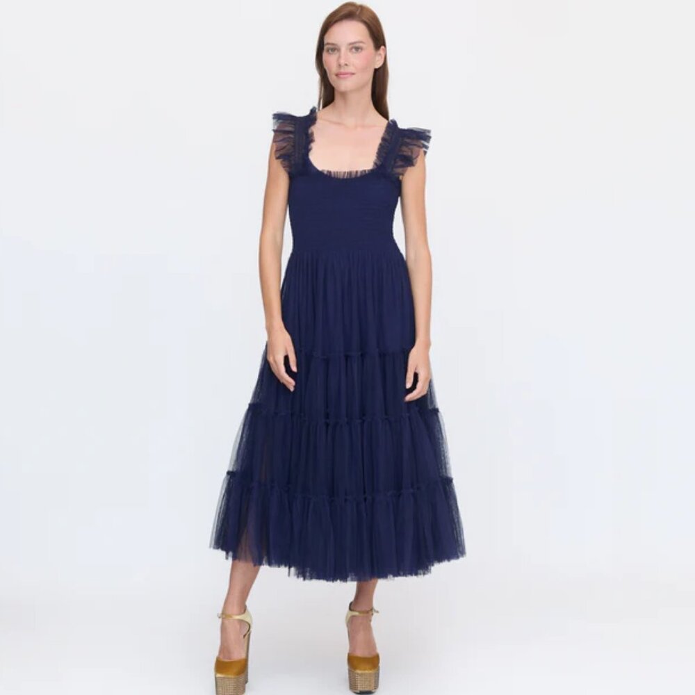 Hill House Home Tulle Ellie Nap Dress - Navy
